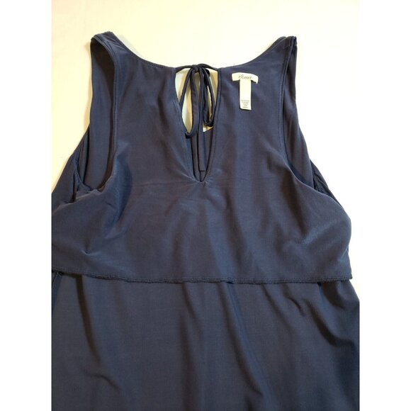 Soma Womens Sleeveless Navy Blue Dress With V-Neck‎ & Back Tie Detail size S - Picture 12 of 16